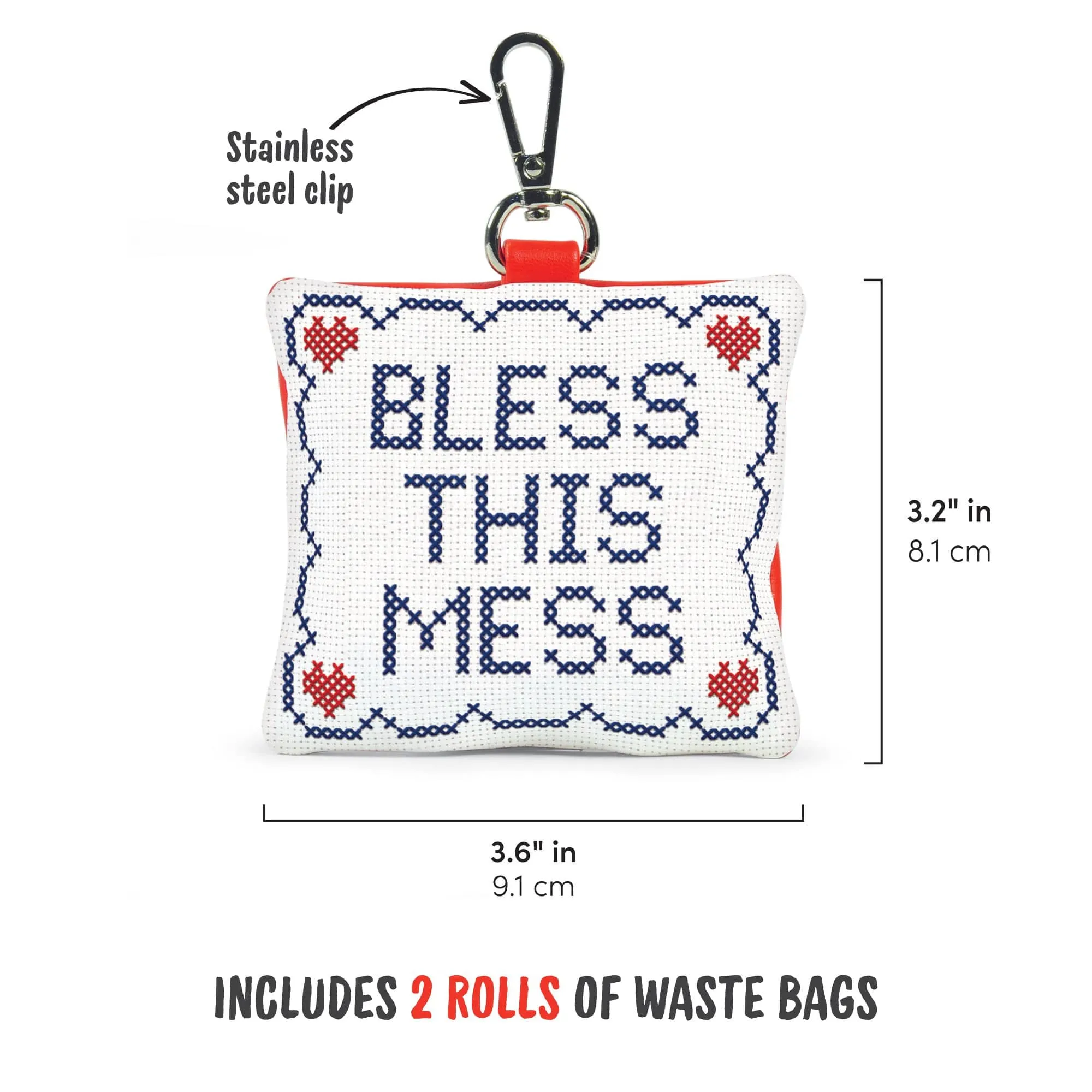 POOP BAG HOLDER: BLESS THIS MESS