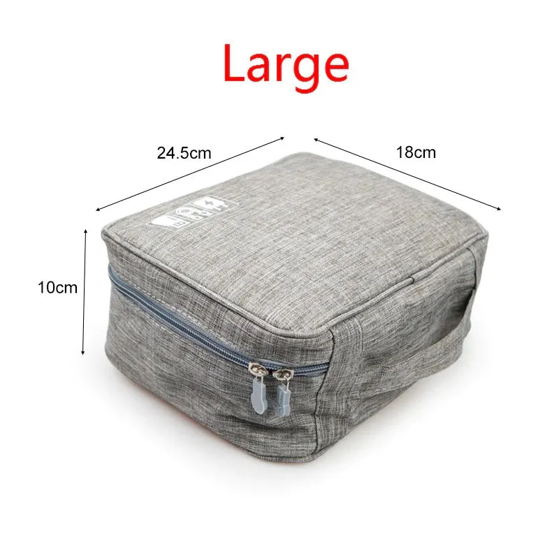 Portable and Spacious Electronic Cable Wires Travel Organizer Bags