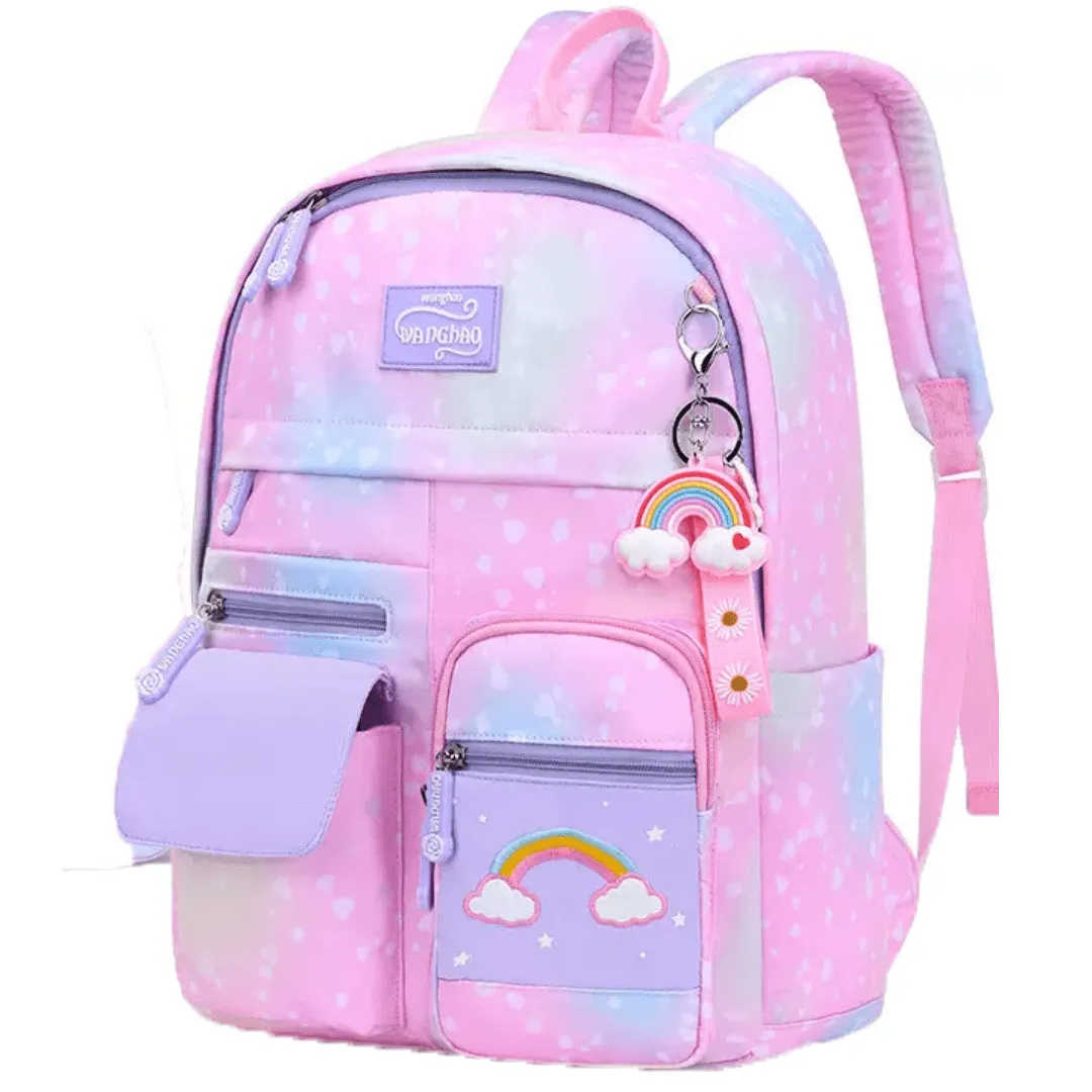 Snowy Clouds Backpack - Pink