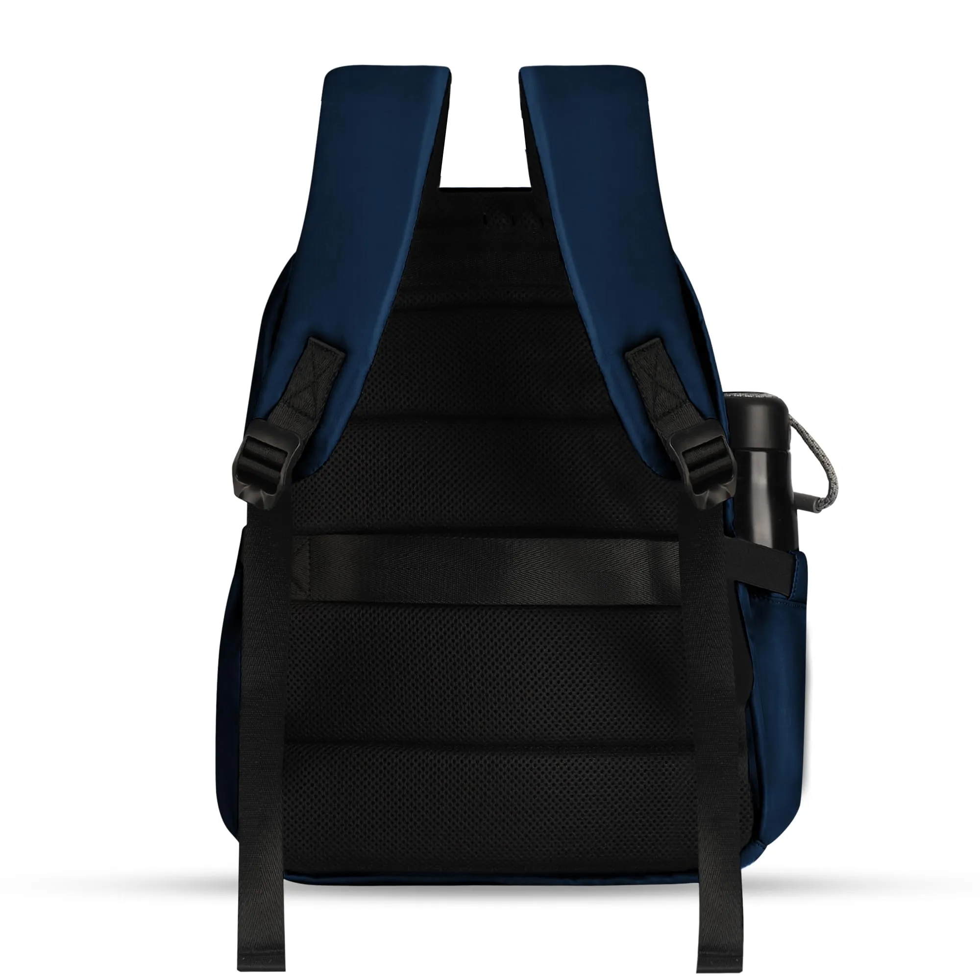 THE CLOWNFISH Women's Laptop Backpack for Office, College, Travel | Polyester Material | Fits 15.6 Inch Laptop | Ethereal Collection - Navy Blue colour