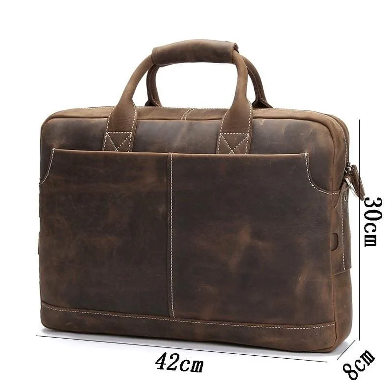 The Welch Briefcase | Vintage Leather Messenger Bag