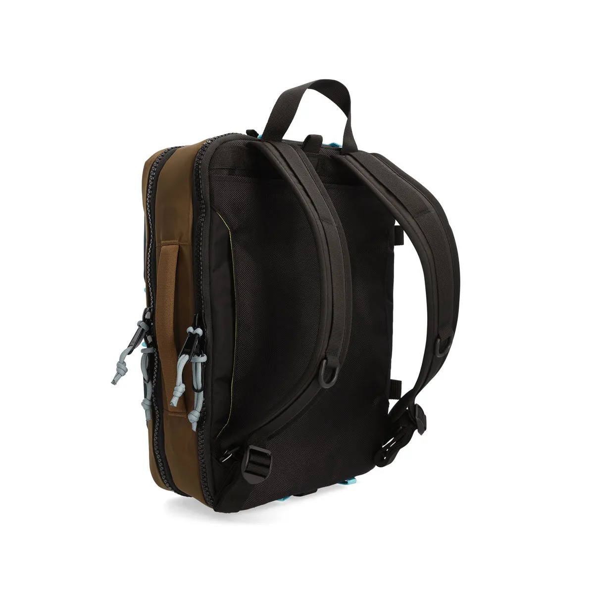 Topo Designs : Global Briefcase : Desert Palm/Pond Blue