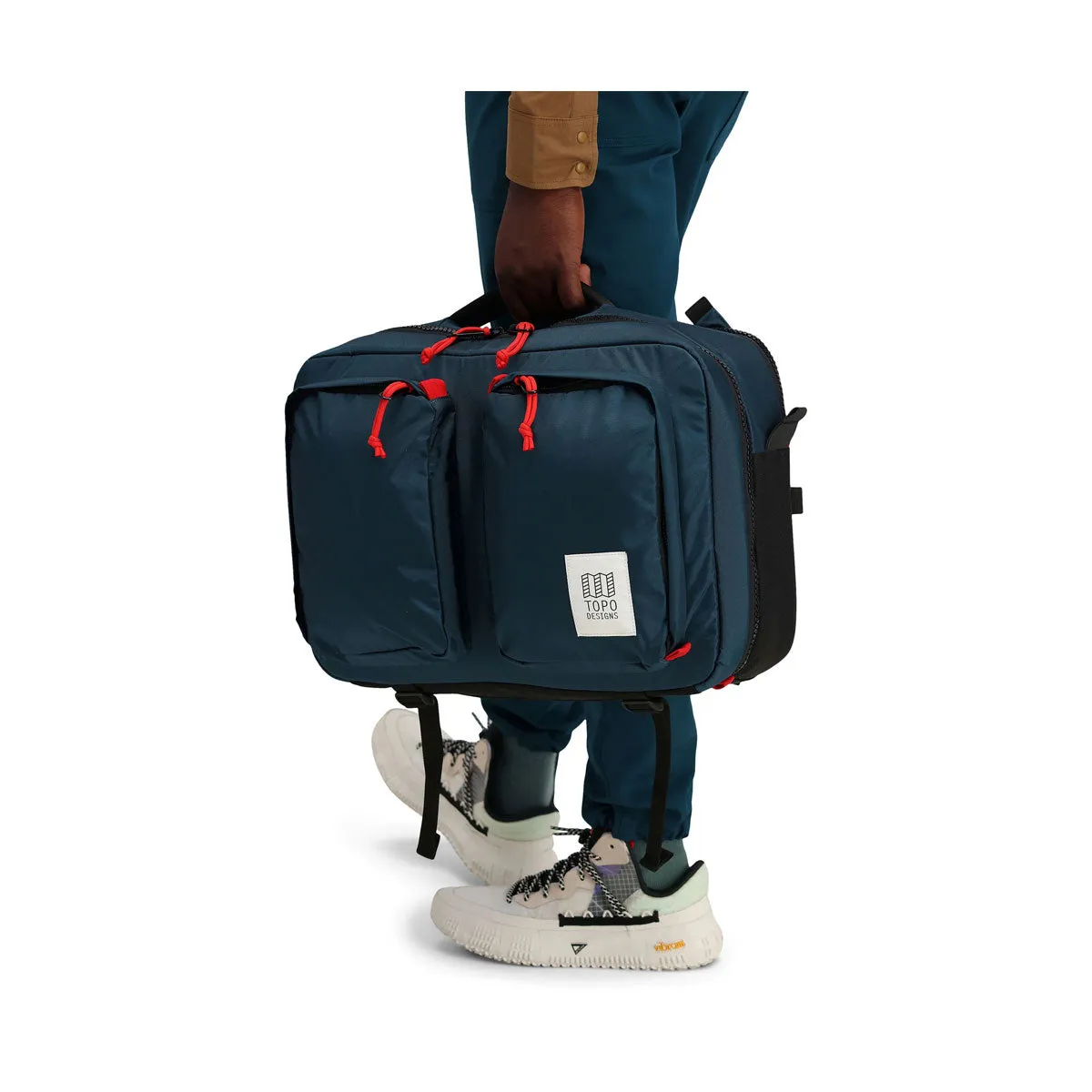 Topo Designs : Global Briefcase : Desert Palm/Pond Blue