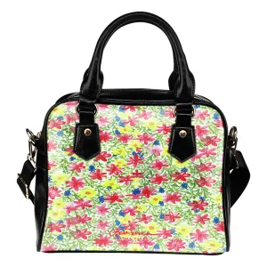 Wild Flower Hand Bag w Shoulder Strap